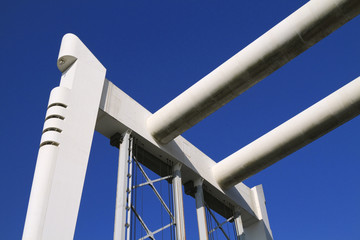 Architectural Railway bridge in Dordrecht