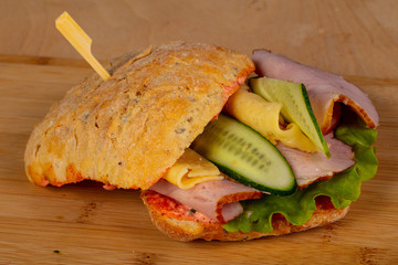 Panini with ham