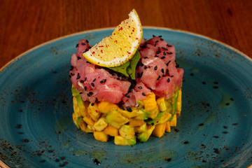 Tuna tartar with avocado