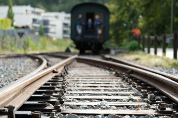 Schienen, Eisenbahn Menschen, Ruhrgebiet, Ruhrpott