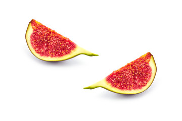 Fresh ripe fig isolated
