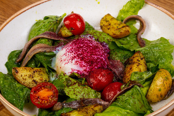 Salad with anchovy