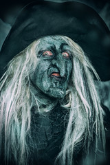 frightening portrait of witch