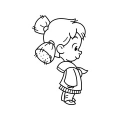 6497762 Cutest kid. Illustration isolated on white background. Design element for print, t-shirt, poster, card, banner.