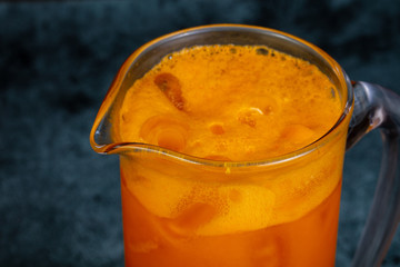 Homemade cold lemonade