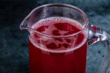 Homemade cold lemonade