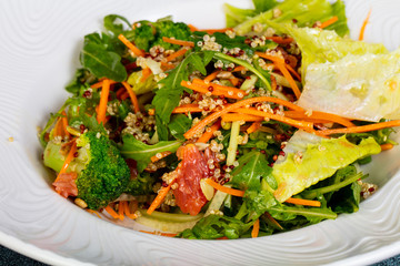 Salad with grapefruit