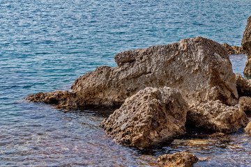 Rocky Coast. Adriatic Sea