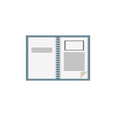 Open book vector icon.