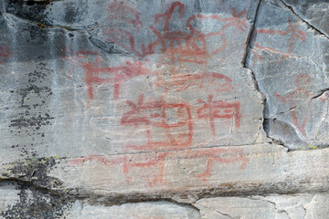 Cave paintings Sweden