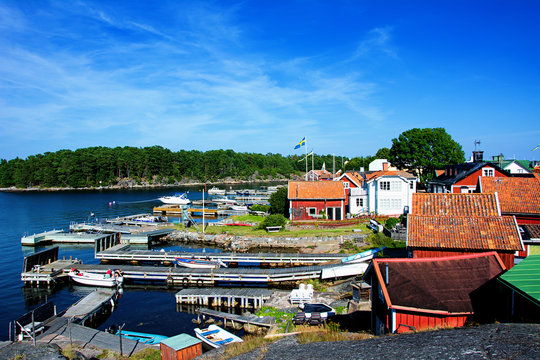Fishing port in Sandhamn