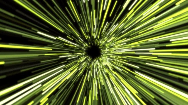 4K Abstract Warp Space Tunnel. Seamless loop.