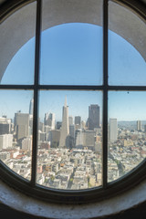 Fototapeta na wymiar Coit Tower Window