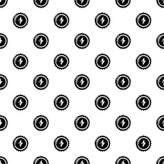 Energy drink bottle cap pattern vector seamless repeating for any web design
