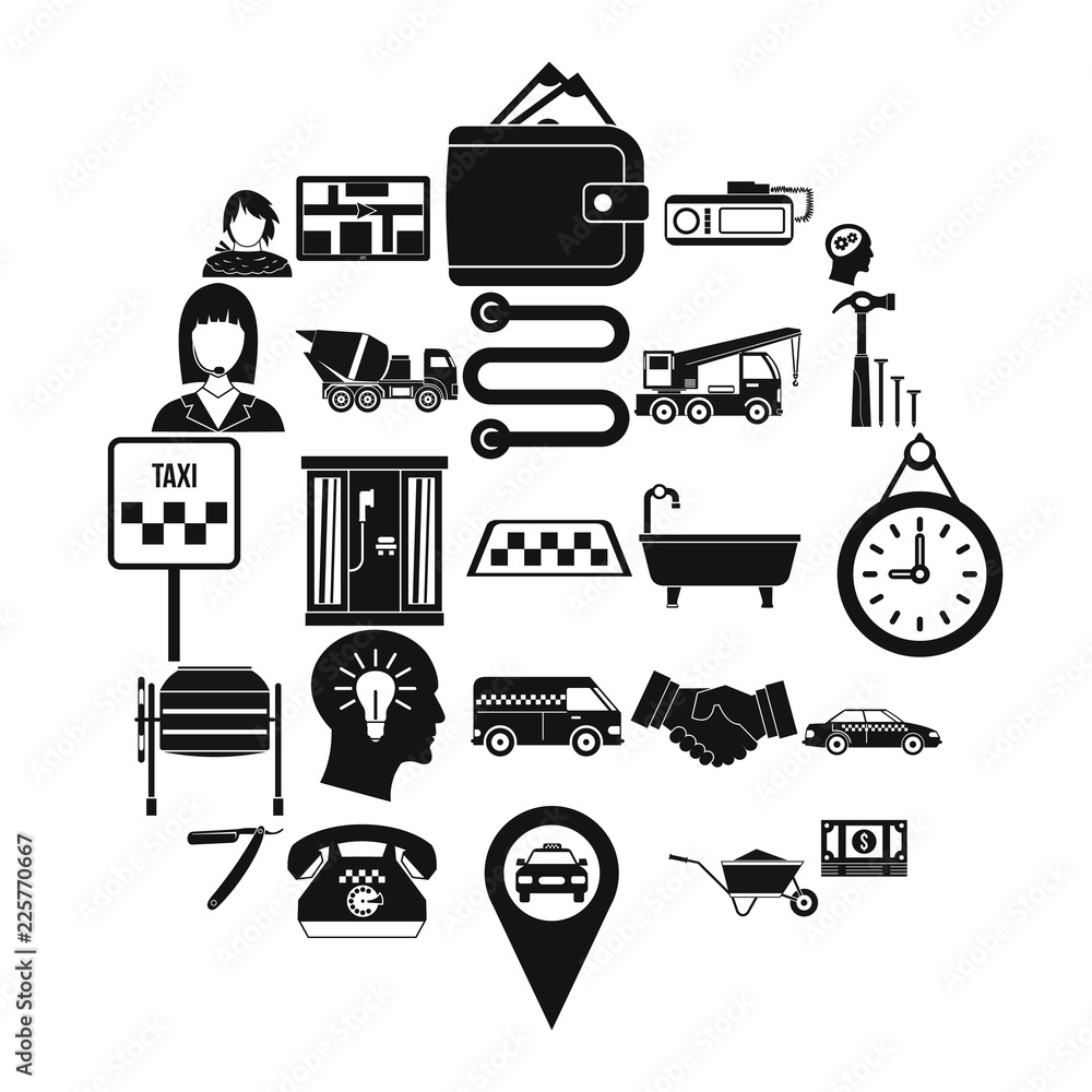 Poster call centre icons set. simple set of 25 call centre vector icons for web isolated on white backgroun