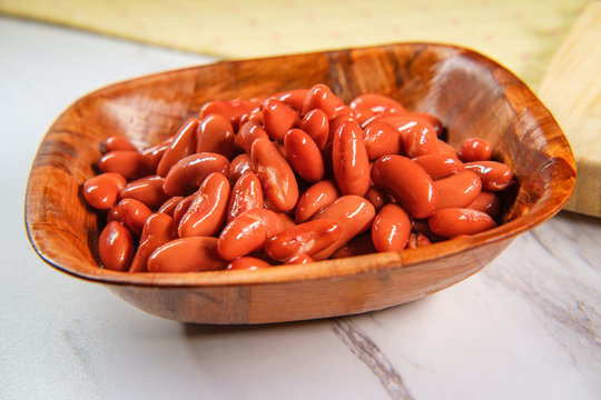 Wooden Bowl Kidney Beans