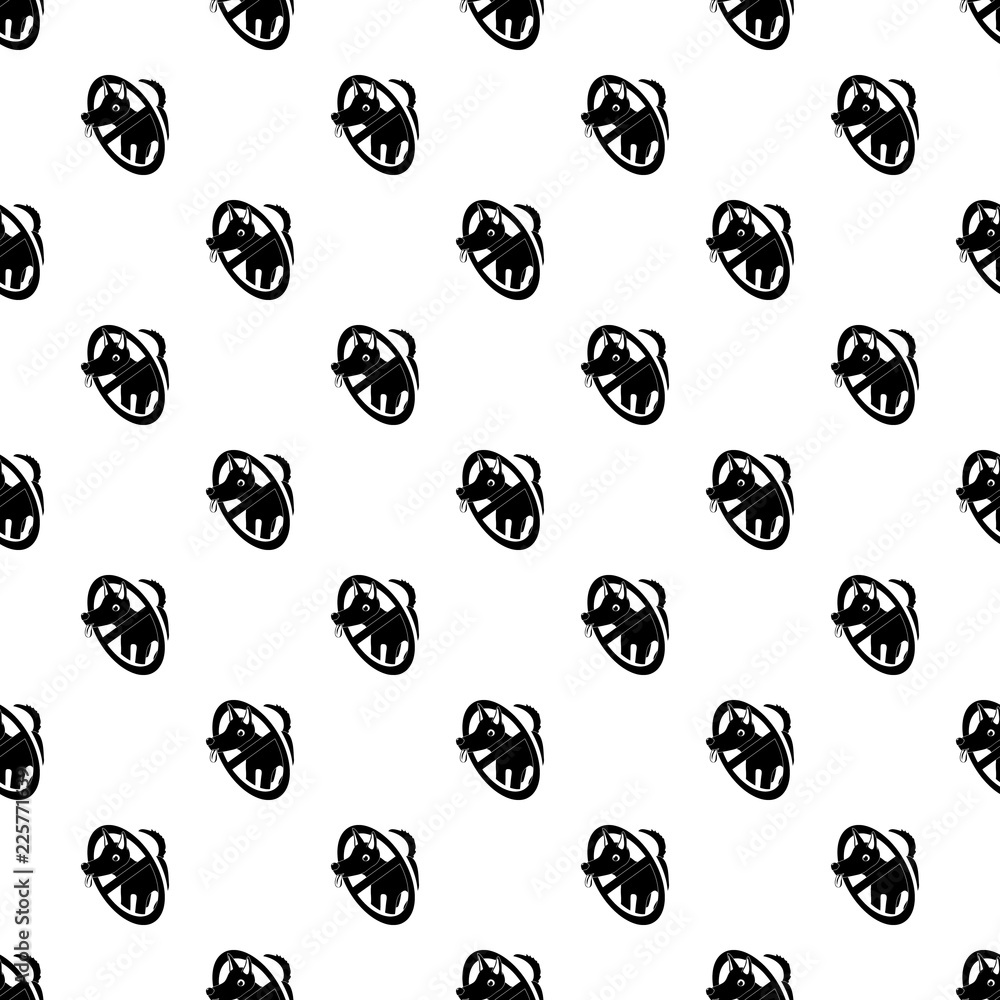 Poster no dogs pattern vector seamless repeating for any web design