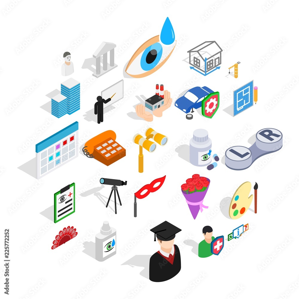 Aufkleber creative idea icons set. isometric set of 25 creative idea vector icons for web isolated on white ba