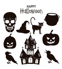 Obraz premium Happy halloween cartoons