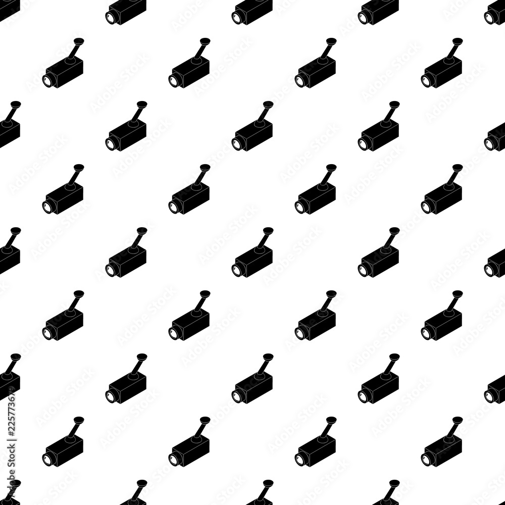 Poster security camera pattern vector seamless repeating for any web design