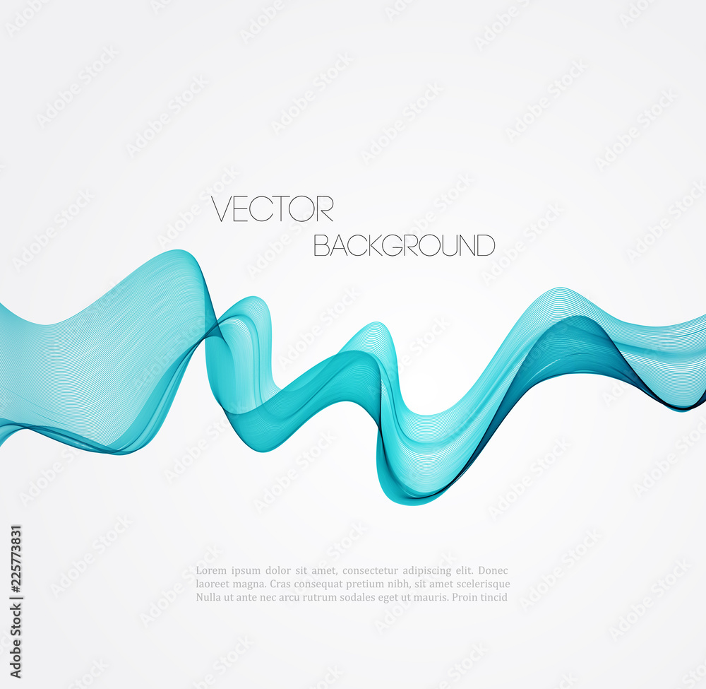Poster abstract curved lines background. template brochure design