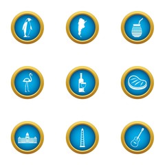 Instinctive icons set. Flat set of 9 instinctive vector icons for web isolated on white background