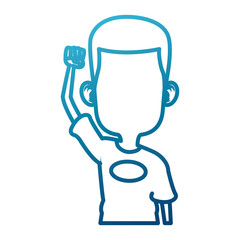 Cute and funny boy cartoon