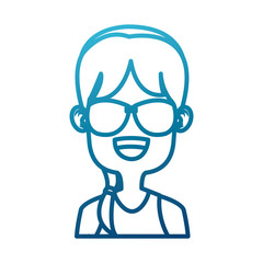 Girl with sunglasses