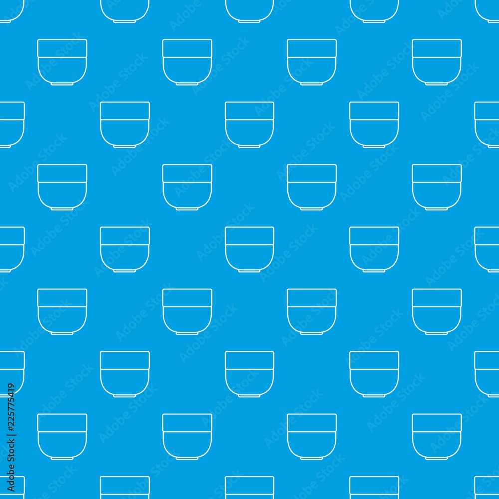 Poster bowl pattern vector seamless blue repeat for any use