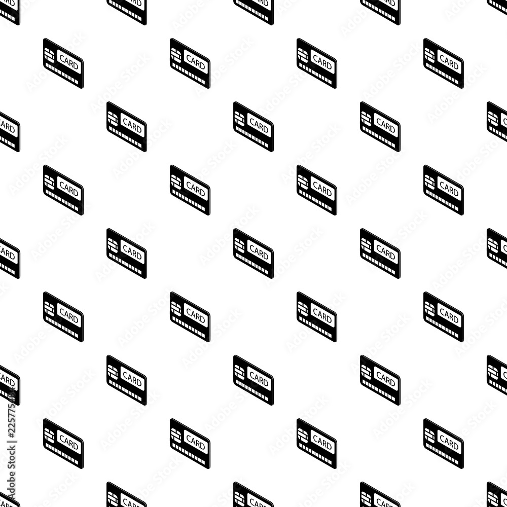 Poster credit card pattern vector seamless repeating for any web design