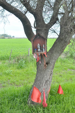 Shrine to Gauchito Gil in Entre Rios, Argentina