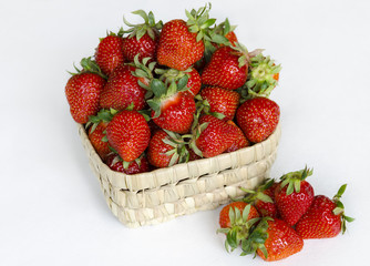 strawberry, red berry ripe, fragrant, sweet, tasty