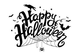 Happy Halloween - congratulatory inscription