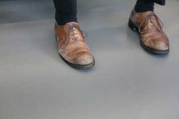 汚れた靴