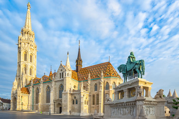 Matthias Church on the Buda bank of the Danube in Budapest city, Hungary