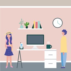 business people workspace