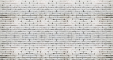 Real White brick wall.