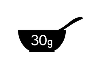 30 grams bowl icon © RATOCA
