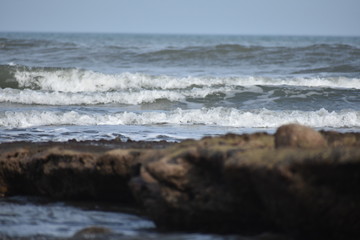 beach sand rocks