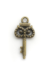 vintage key isolated on white