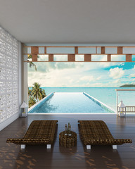 Sea view swimming pool