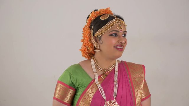 Indian Classical Dance Bharat Natyam.