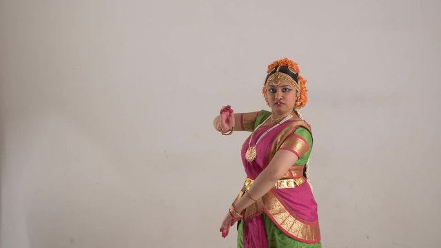 Indian Classical Dance Bharat Natyam.
