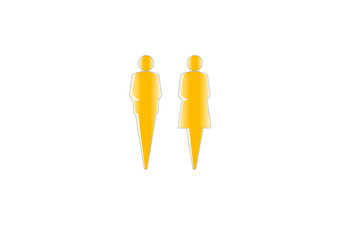 Uomo e donna segnaposto