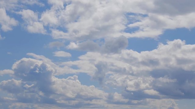 Moving clouds on sky. Nature background.