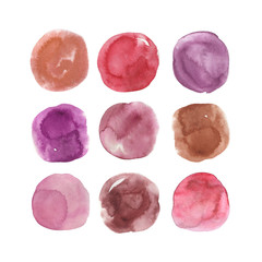 Watercolor Dots colorful