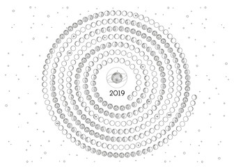 kalendarz księżycowy 2019 © land_art