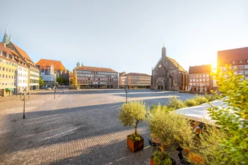 Zentraler Platz der Altstadt in Nürnberg, Deutschland © rh2010