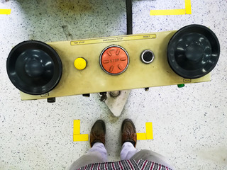Controller for metal press or stamping machine