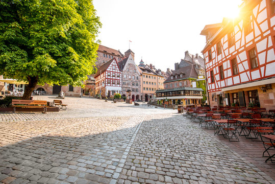 Old town of Nurnberg city, Germany